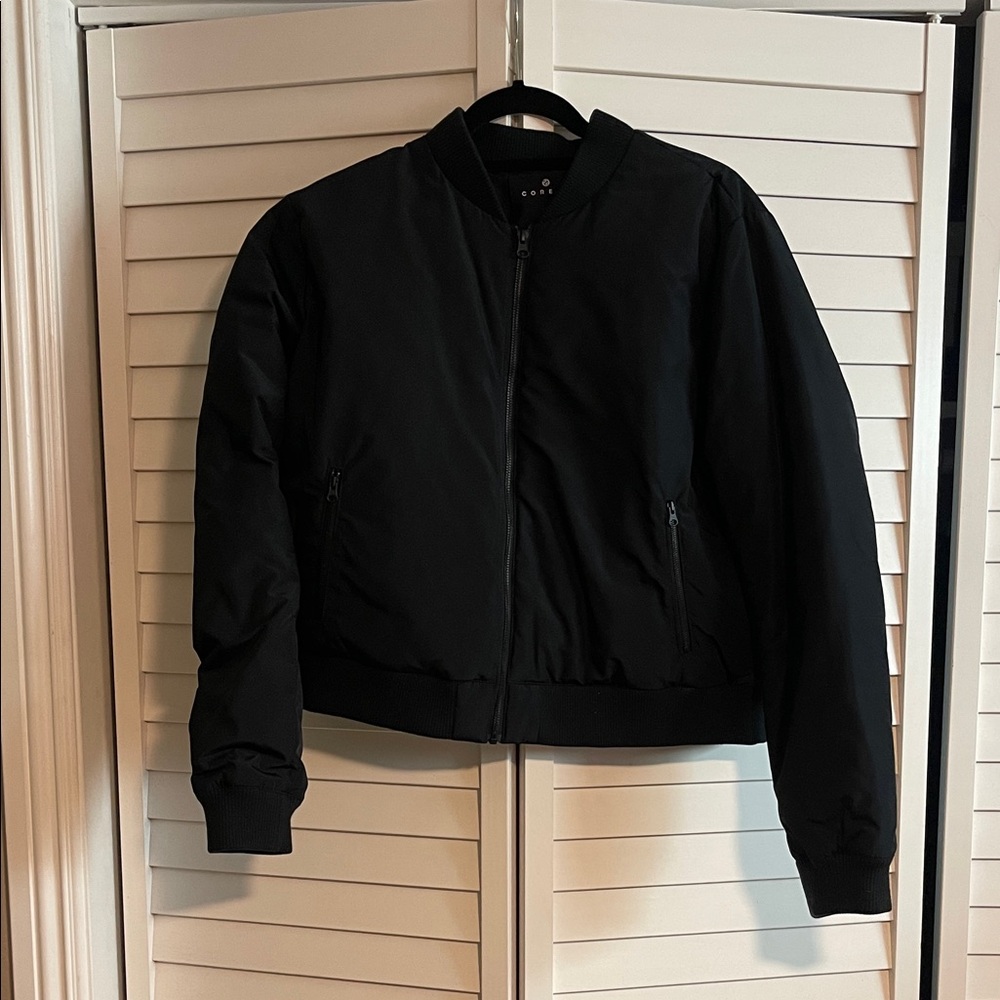 Classic Black Bomber Jacket